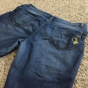 Phat Fashions Silver Label Size 15 Capri Jeans Women's Side Buckles